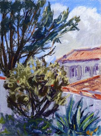 “Houses, Ile de Ré”,
pastel on paper, 31cm x 23cm “Houses, Ile de Ré”,
pastel on paper, 31cm x 23cm